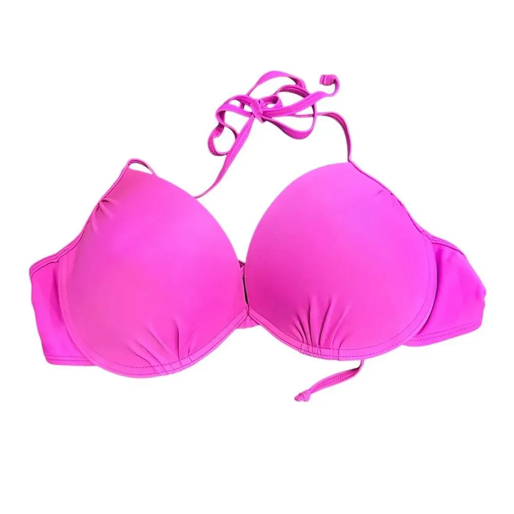 Joe Boxer Women's Pink Push-Up Bikini Top‎ XL